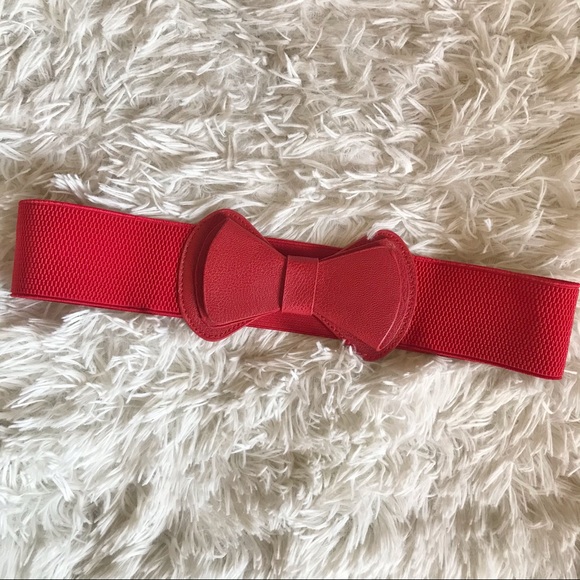 Accessories - Red Bow Belt